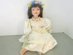 Vintage Bisque Porcelain Doll Setting Garden Neph