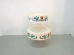 Vintage Pyrex Store-n-see Country Festival Canister Set