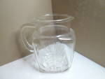 Vintage Federal Glass Star-clear Water/juice Pitcher